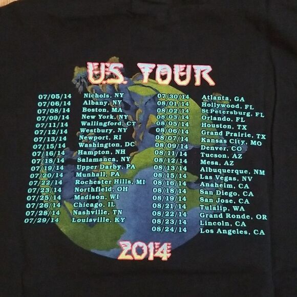 YES 2014 Graphic Concert T-Shirt Size Large black - Picture 7 of 8